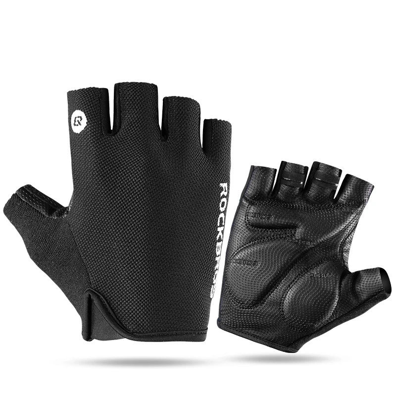 ROCKBROS Cycling gloves breathable half finger gloves racing bike gloves anti slip mountain bike gloves cycling equipment gloves