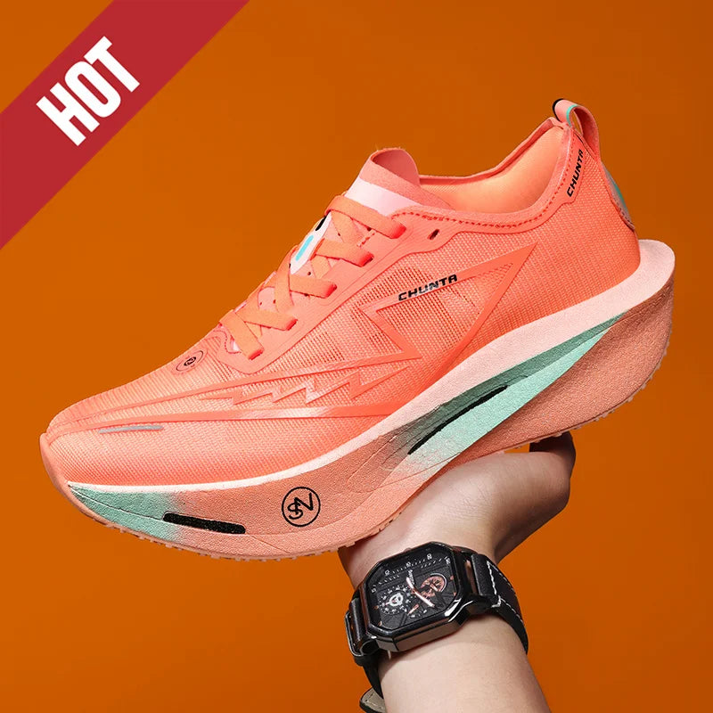NEW Running Shoes Carbon Board Marathon Men Sports Breathable Lightweight Women's Comfortable Athletic Nonskid Sneakers Casual