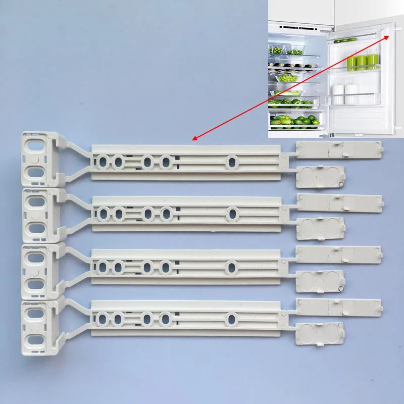 4PCS for Electrolux/Siemens/Bosch built-in Fridge door slide rail mounting kit refrigerator door sliding guide