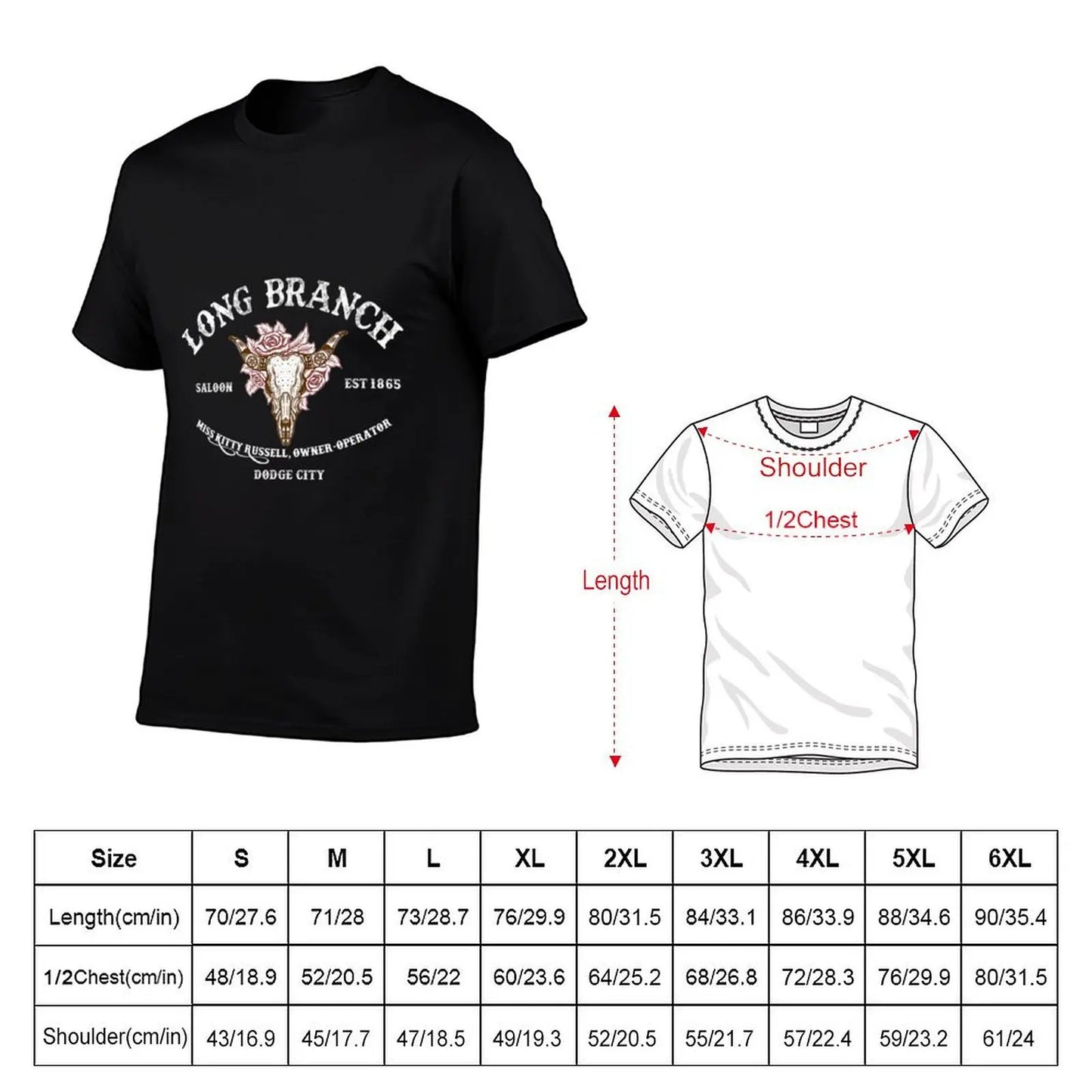 Long cotton shirts summer shirts man t T-Shirt Gunsmoke t T-Shirt Branch men 100% Saloon casual t for man shirt