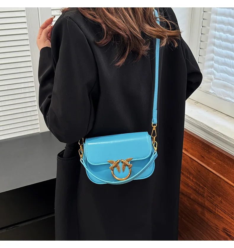 Ladies' Handbag, Swallow Bag, High-end, Fashionable, Versatile, Single Shoulder Crossbody Bag, Small Square Bag, Commuting Bag