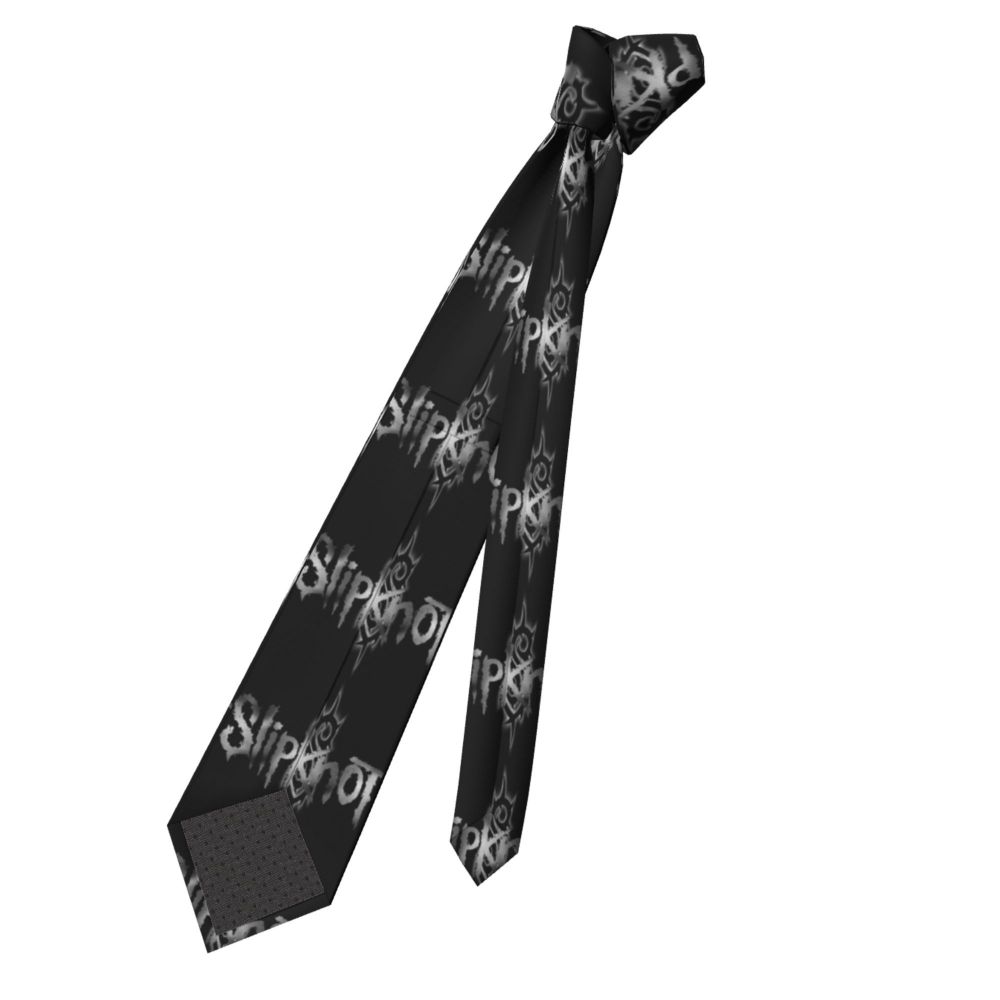 Slipknots Neckties Men's Customized Silk Heavy Metal Rock Music Gift Neck Tie for Office