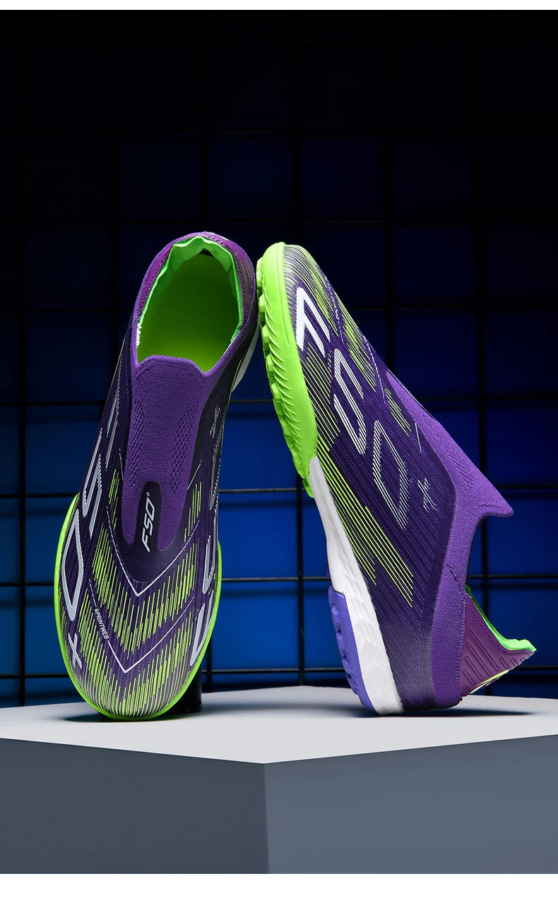 High Quality Mens Football Boots F50 Youth FG/TF Training Studded Fast Soccer Cleats Boys Non Slip Football Shoes for Man 35-45