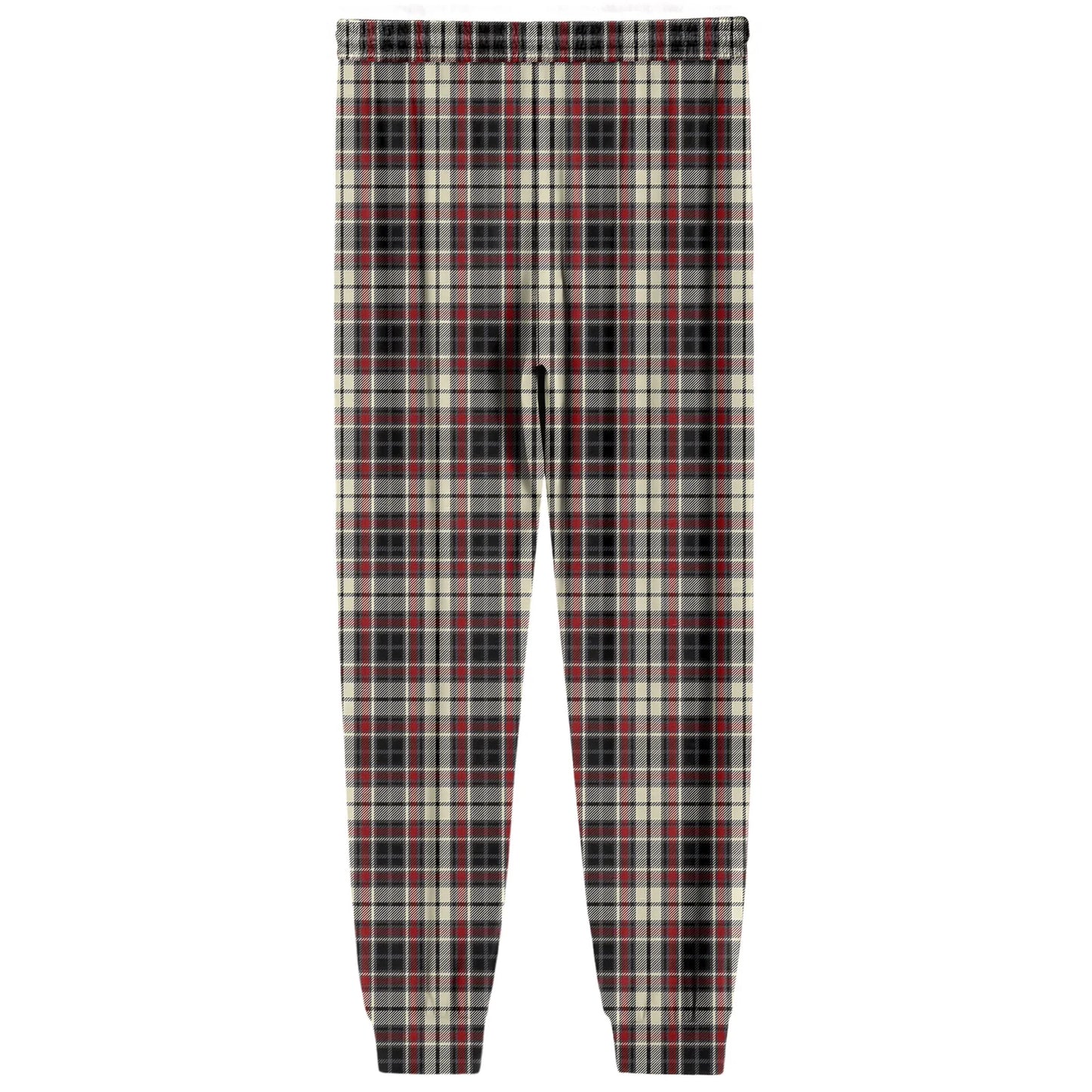 Men'S Plaid Casual Pants Checkered Pattern Cuffed Design Comfortable Fabric Suitable Daily Wear All Seasons Trendy Pajama Pants