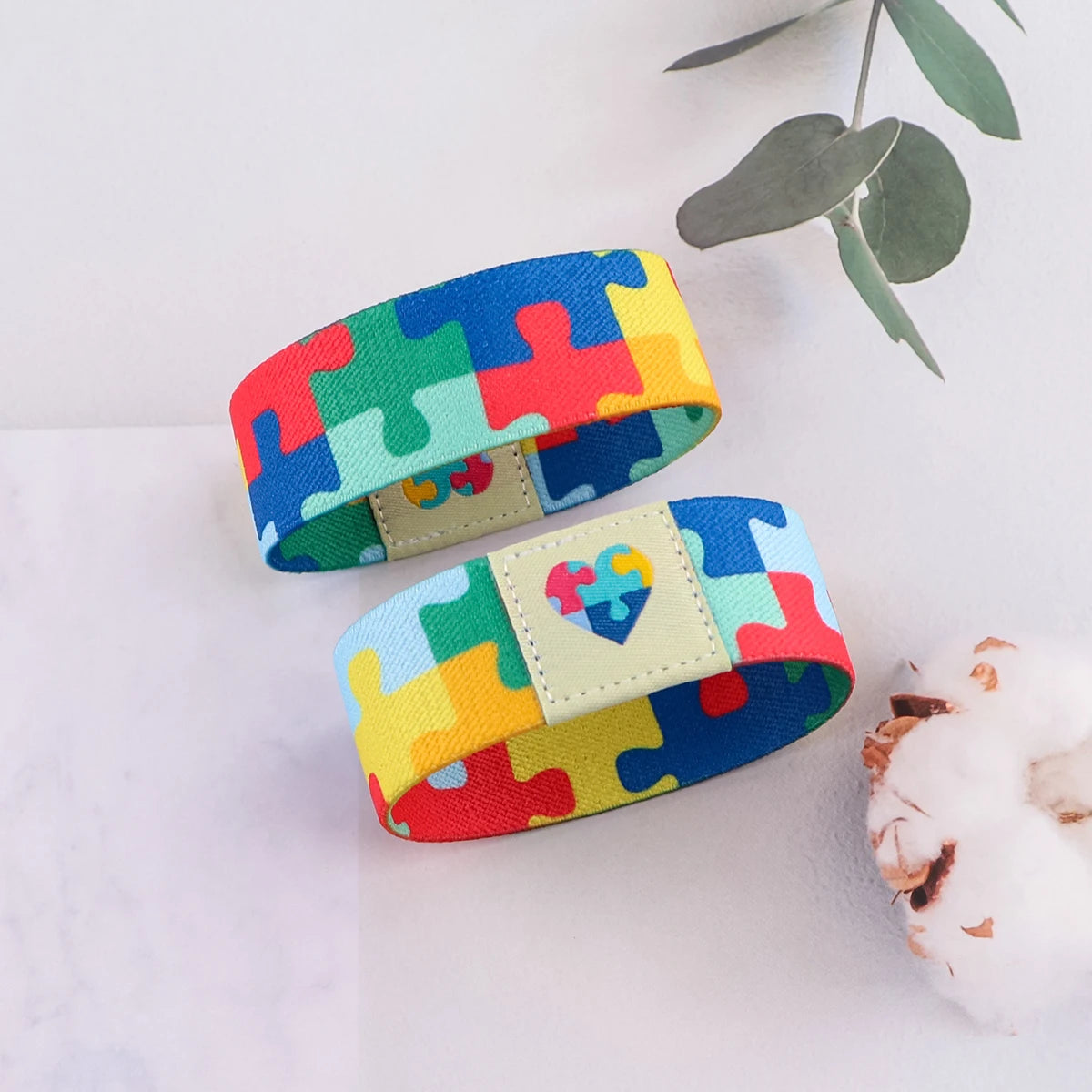 Autism Awareness Puzzle Bracelet For Women Elastic Sports Wristband Fashion Bangles Jewelry Nurse Doctor Accessories Teens Gifts
