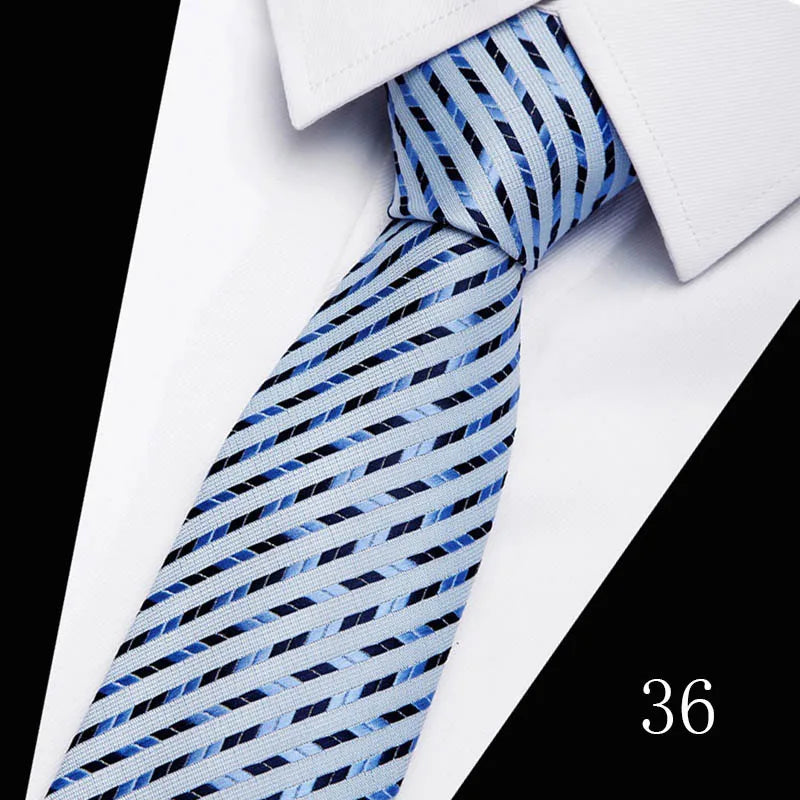 Hot Sale Necktie Man 7.5 cm Silk Tie Solid Color Gravatas Suit Accessories Fit Wedding Holiday Party