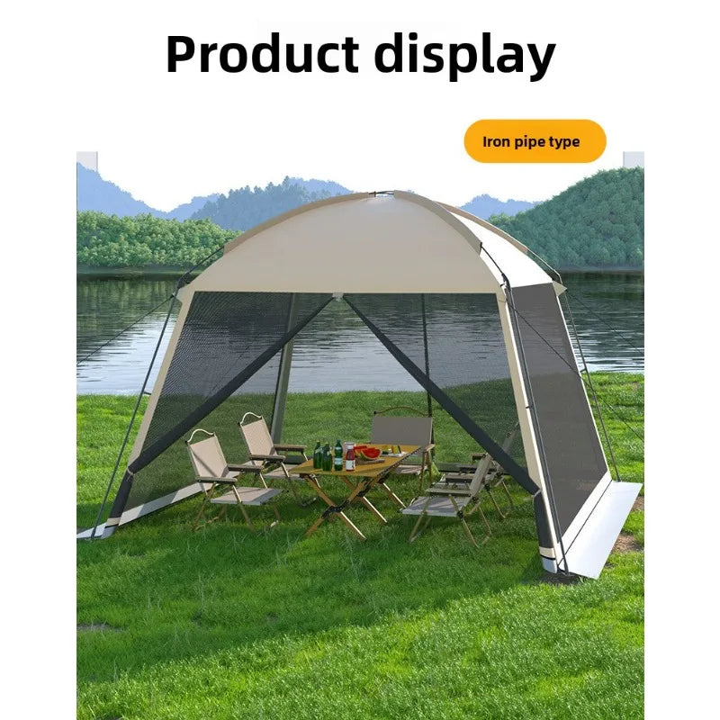 Large Outdoor Tent Canopy Sunshade Screen Gazebo Portable Mosquito Proof Camping Shelter