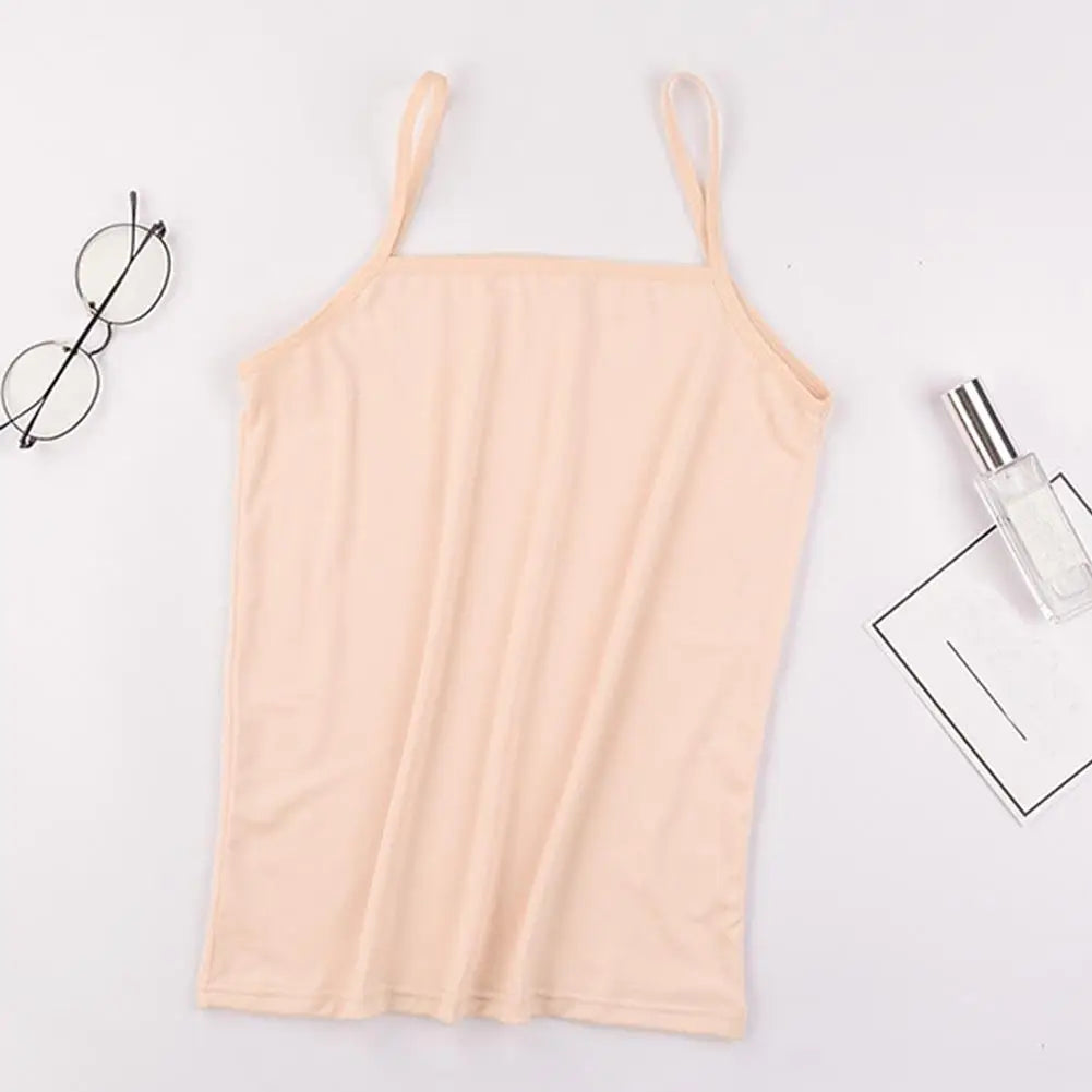 Women Summer Tank Top Modal Black White Sleeveless Women‘s T-shirt Basic Bottoming Tanks Bra Thin Camisole Crop Top With Straps