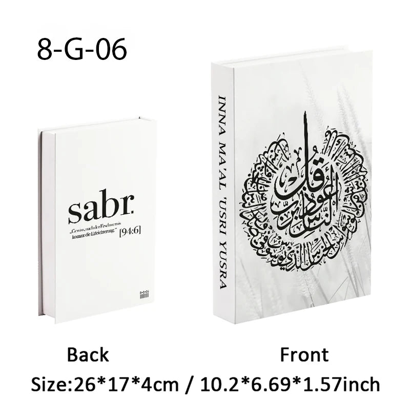 Islamic Church Writing Culture Fake Books Decorative Coffee Table Decoration Storage Box Bookshelf Bedroom Aesthetic Home Decor
