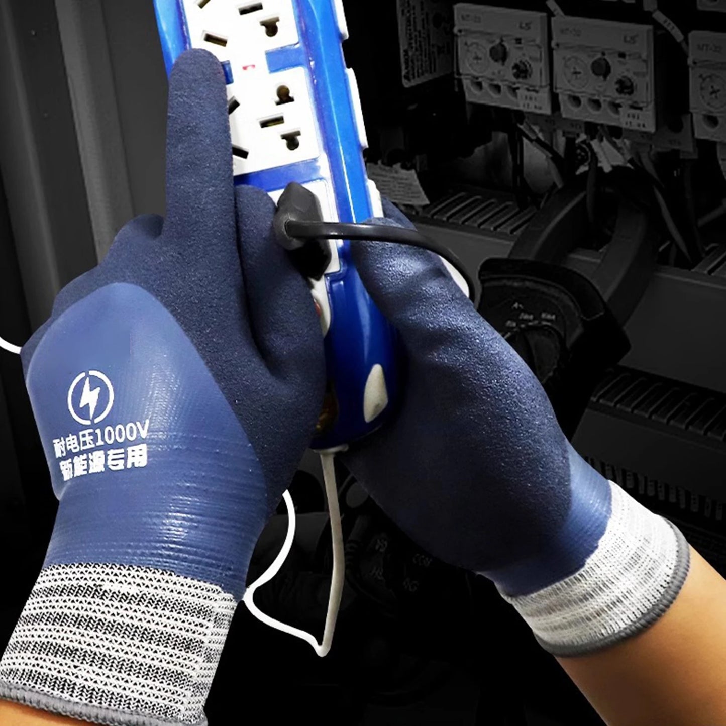 Voltage Resistant Electrician Gloves 1000V Electrical Insulated Gloves Rubber Electrician Insulating Gloves for Men
