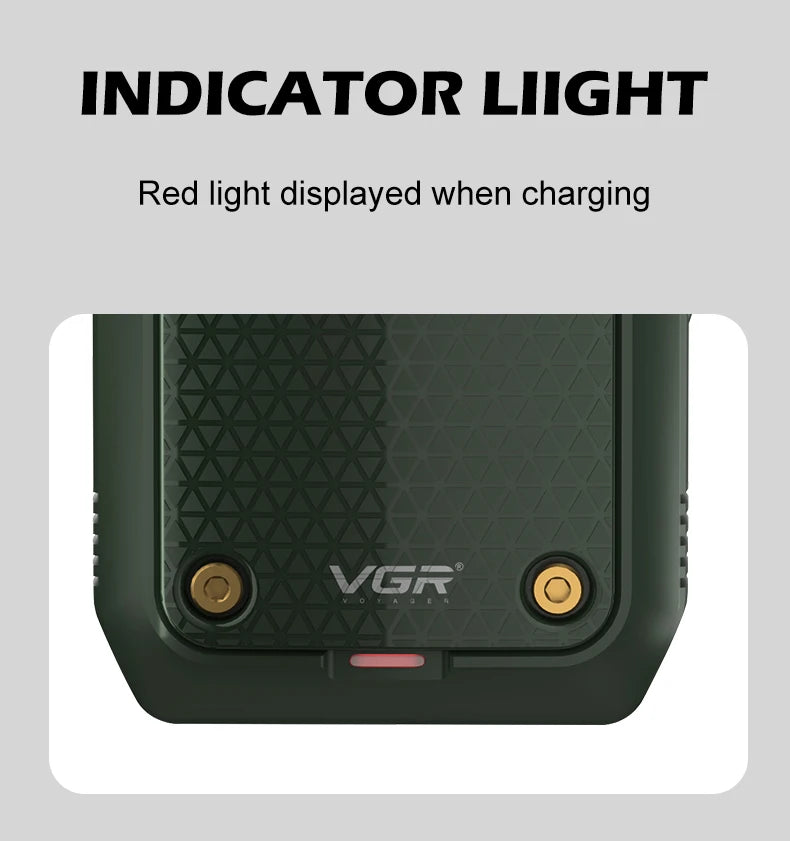 VGR 353 Beard Shaver Professional Hair Trimmer Electric Face Shaving Machine Men's USB Charging Safety Face Shaver for Men