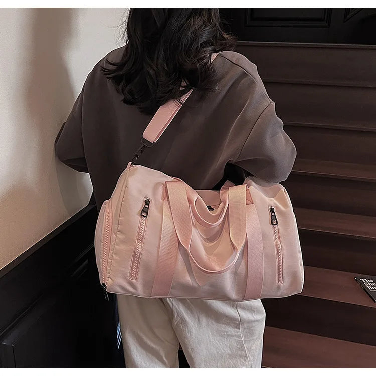 Fashion Travel Bags For Women Large Capacity Men's Sports bag Waterproof Weekend Sac Voyage Female Messenger Bag Dry And Wet