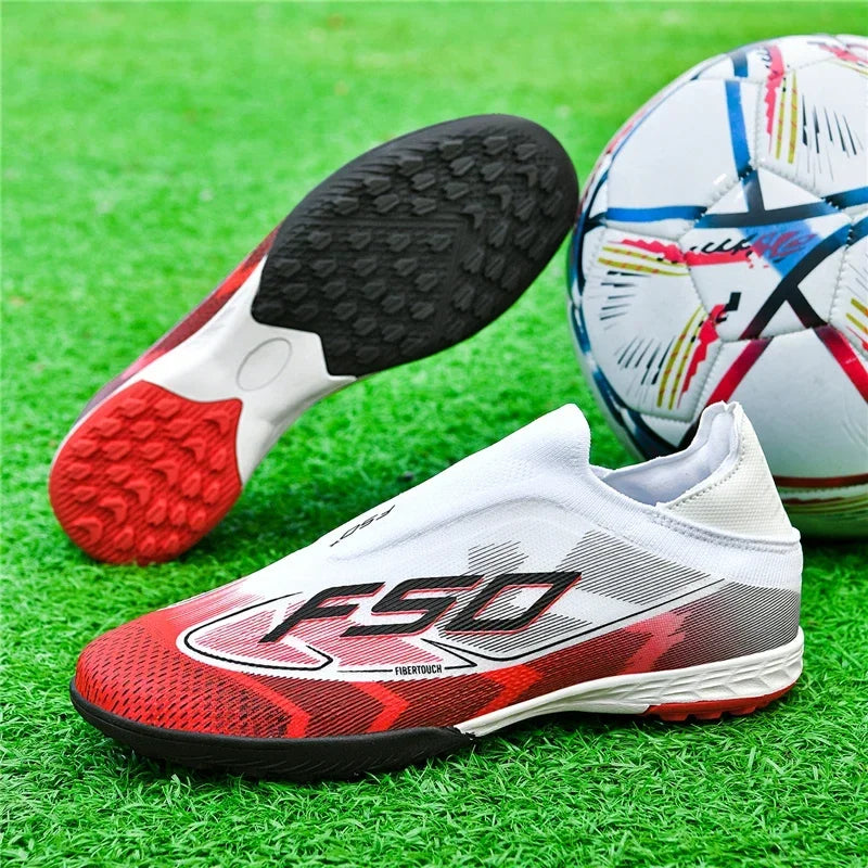 New Men Football Boots Sports Shoes Soccer Shoes High-quality Ultralight High Ankle Breathable Futsal Non-Slip Outdoor Match
