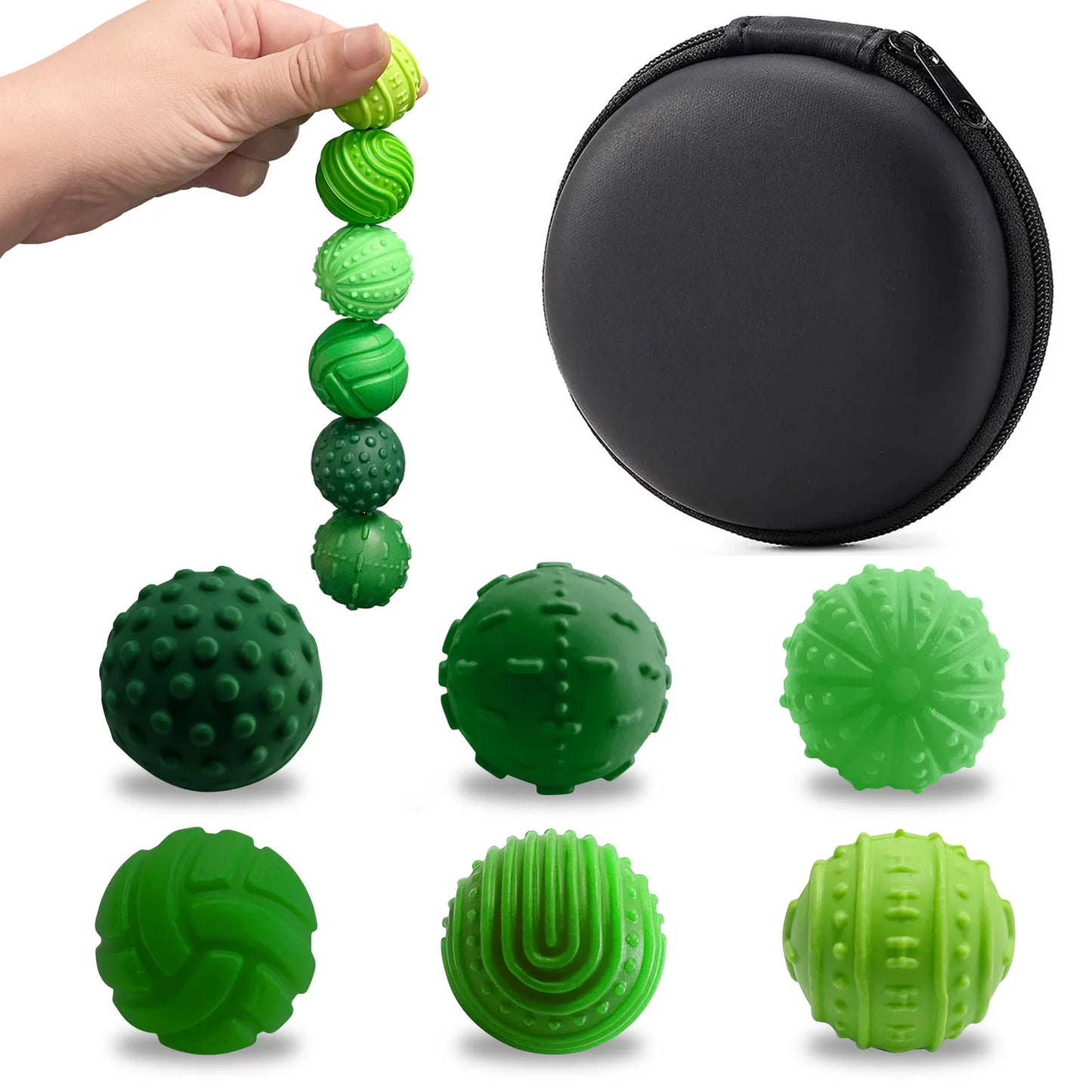 Silicone Magnetic Sensory Balls Fidget Toy Worry Balls Autism Calming Fidgeting Toy Kid Adults Anxiety Relief Stress Sensory Toy