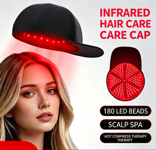 180LED Red Light Therapy Hat Near Infrared Hair Growth Helmet Prevent Hair Loss Scalp Relaxation Device
