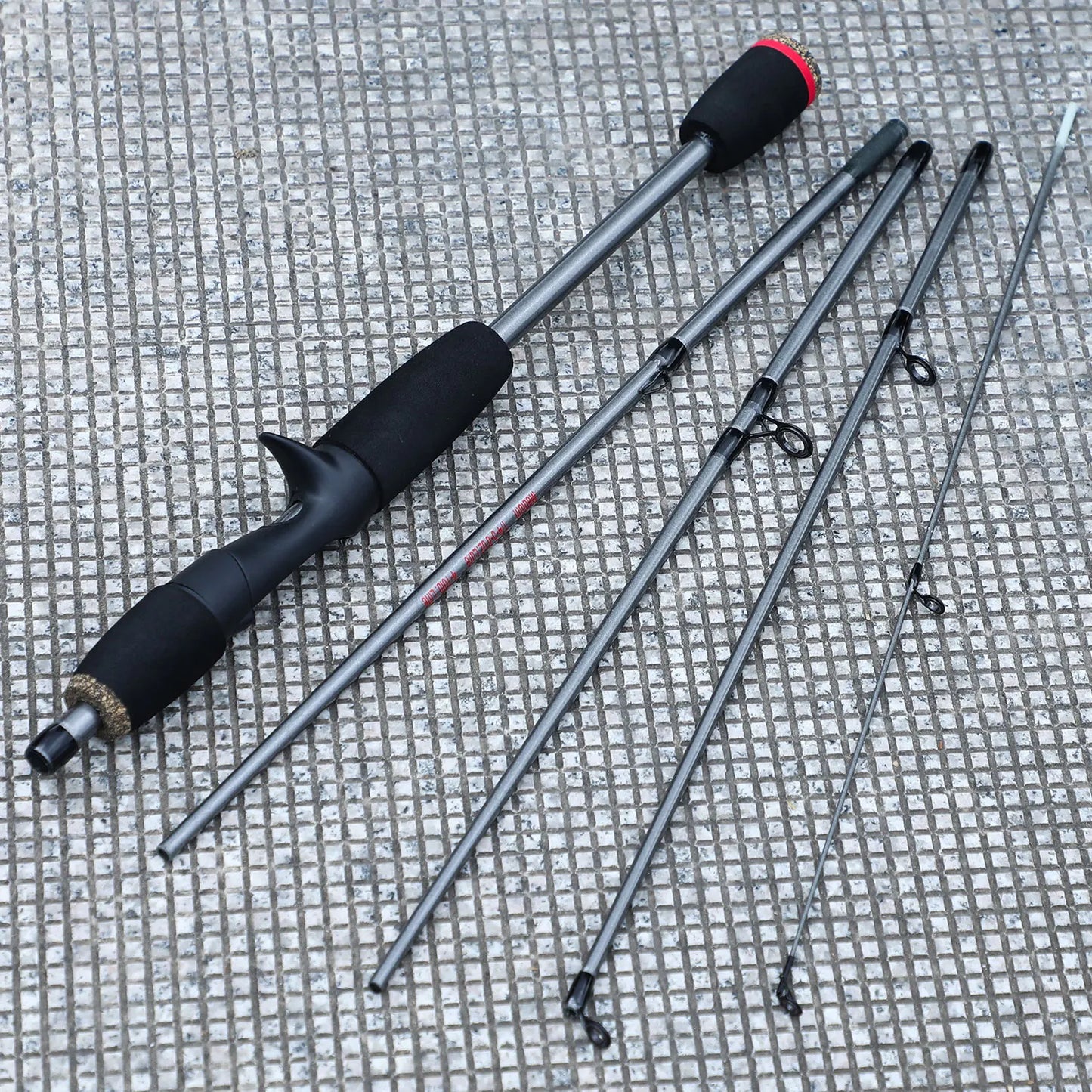 Sougayilang 5 Section Spinning Casting Fishing Rod 1.8M Ultralight Weight Carbon Fiber Poles for Travel Freshwater Fishing Pesca
