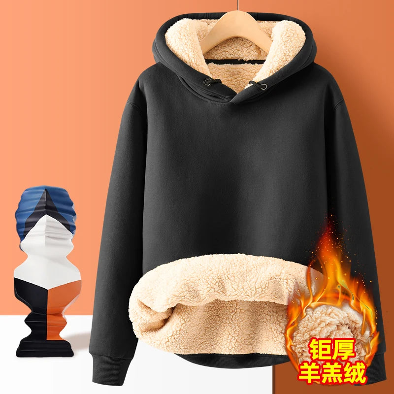 2024 winter new arrival thicken Hoodies men youth hoodie autumn Men's Clothes Long sleeve Sweatshirts full size M-4XL,5XL WY02