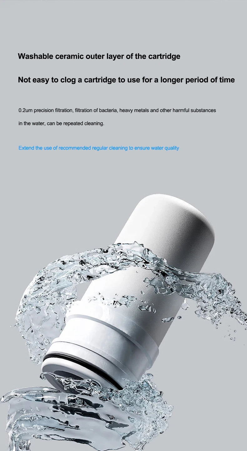 Healthy Faucet Water Filter System - Tap Water Purifier Filter Water Purifying Device For Home Kitchen ,Faucet Mount Filter