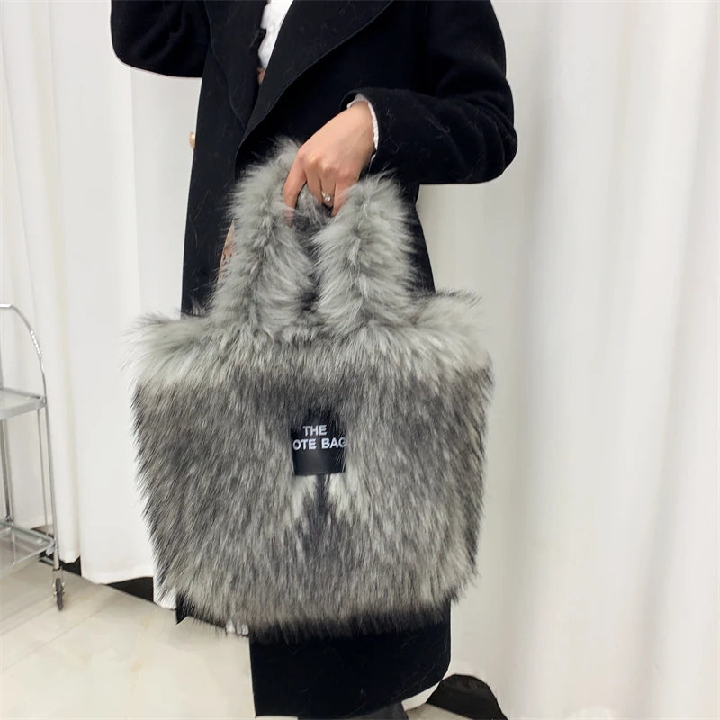 Large The Tote Bags for Women Winter Fashion New Shoulder Messenger Bag Female Designer Brand Sling Cross Handbags High Quality