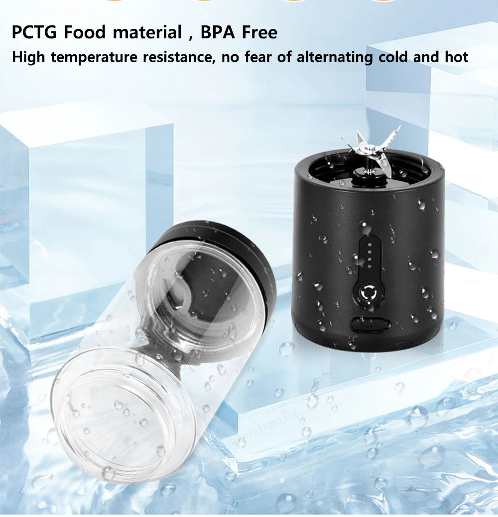 Portable Blender Smoothies Mini Portable Juicer Blender USB Rechargeable Portable Blender for Smoothies Fresh Fruit Juice Mixer