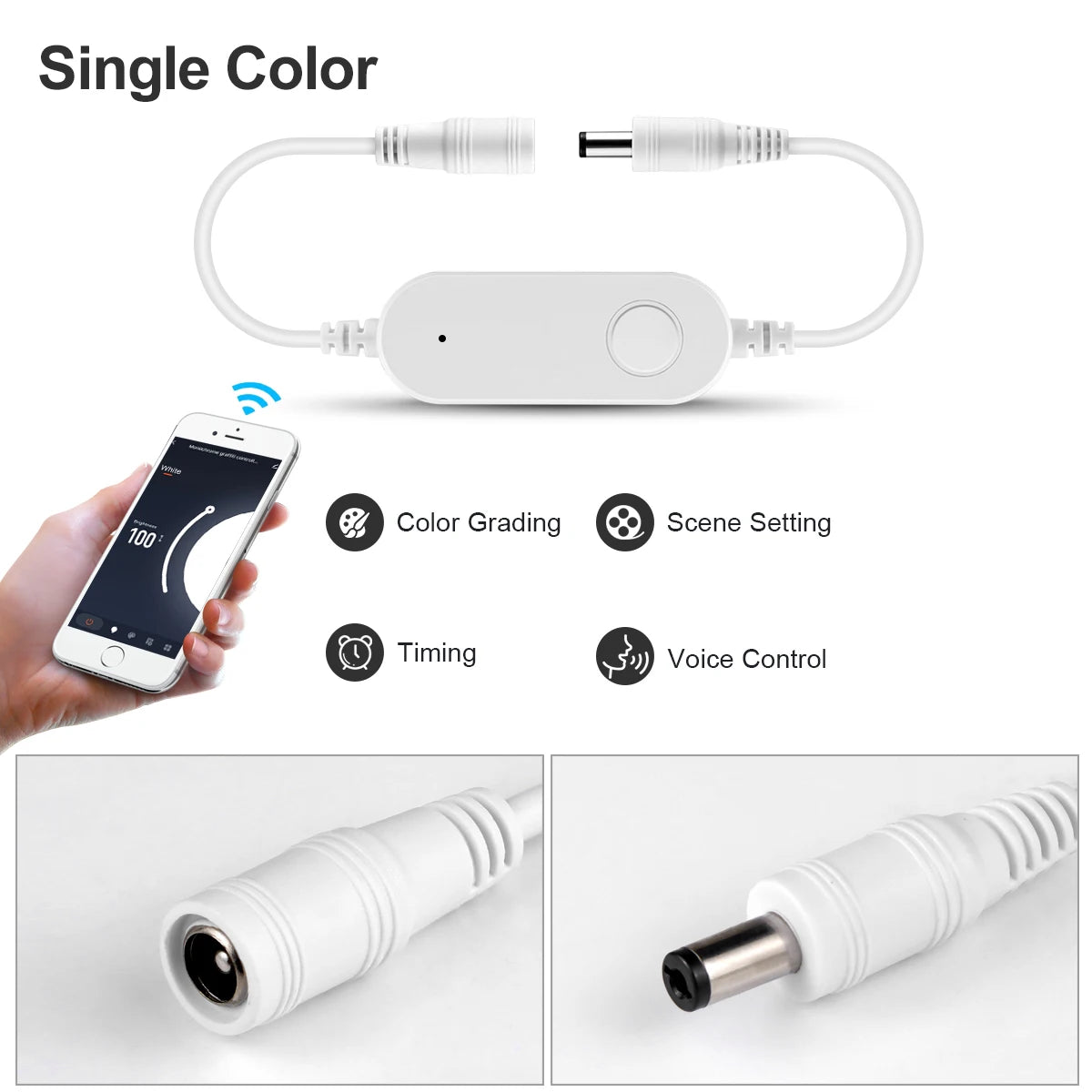 12V COB LED Strips Tape DIY Smart Closet Wardrobe Under Cabinet Light Ribbon With Tuya Smart Life WIFI Control LED Light Switch