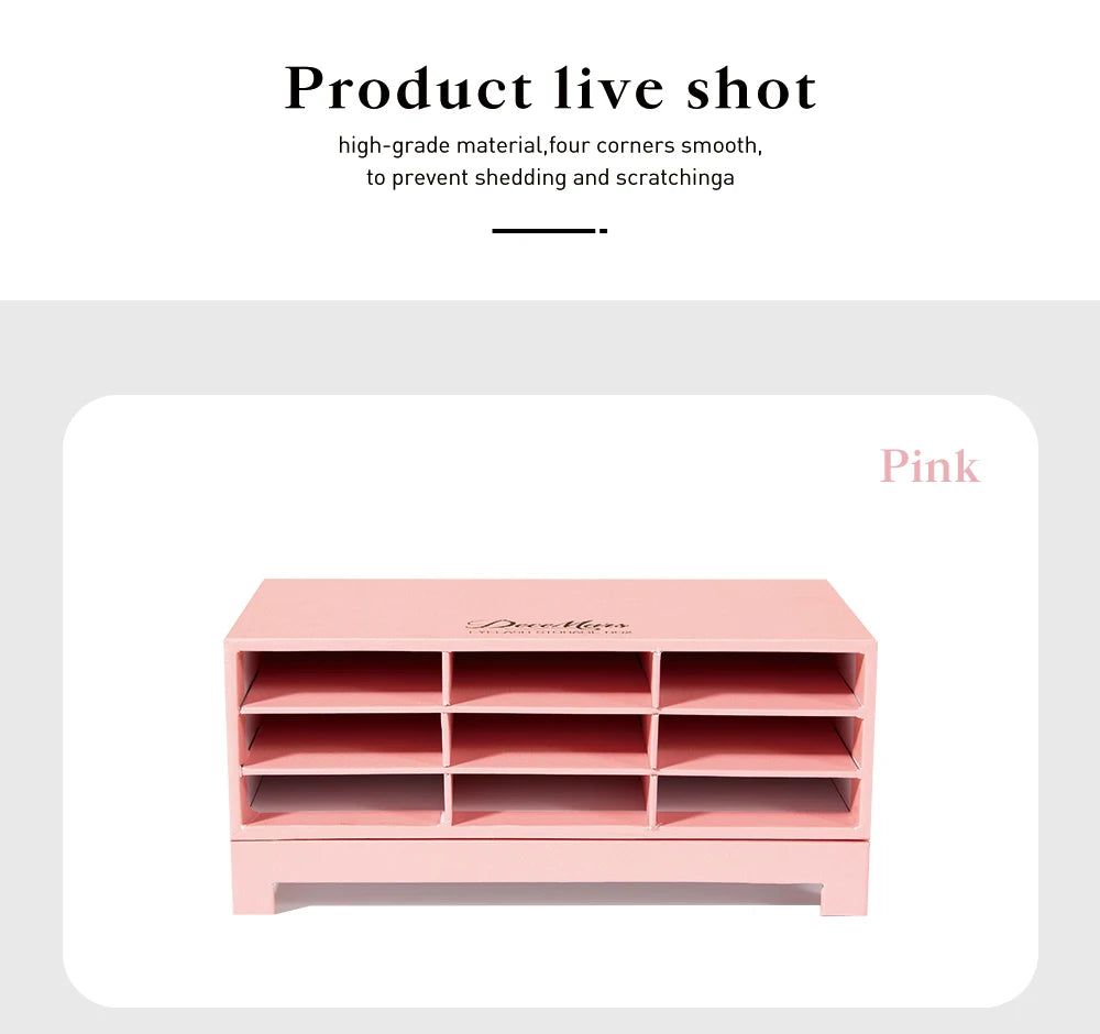 DeceMars Eyelash storage box Pink/Gray