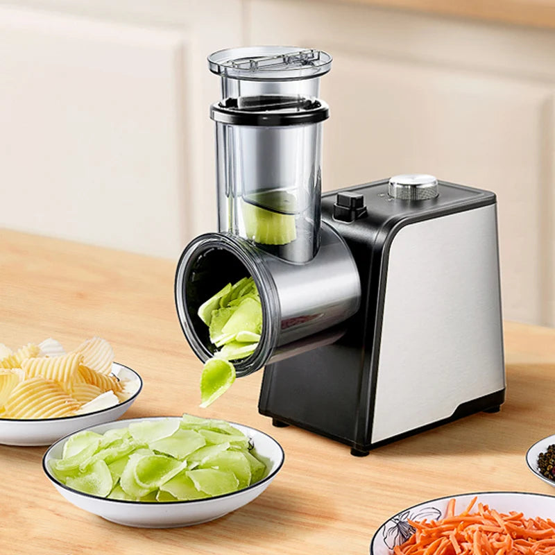Electric Vegetable Chopper - Powerful Kitchen Salad Machine for Effortless Slicing, Dicing, and Cutting of Fruits, Vegetables