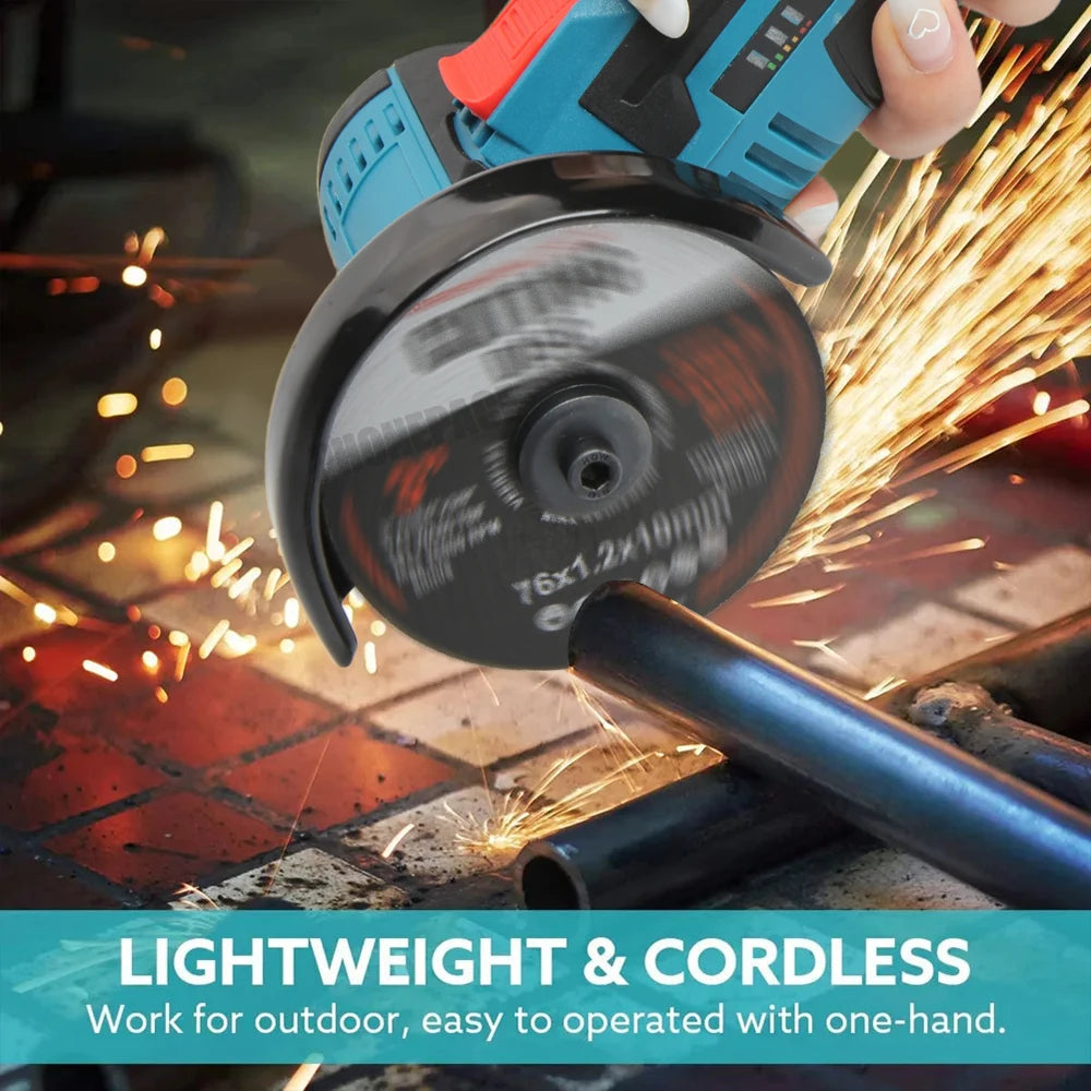 Cordless Electric Grinder 19500rpm Handheld Polishing Grinding Machine Diamond Cutting Power Tool 12V Battery Rechargeable