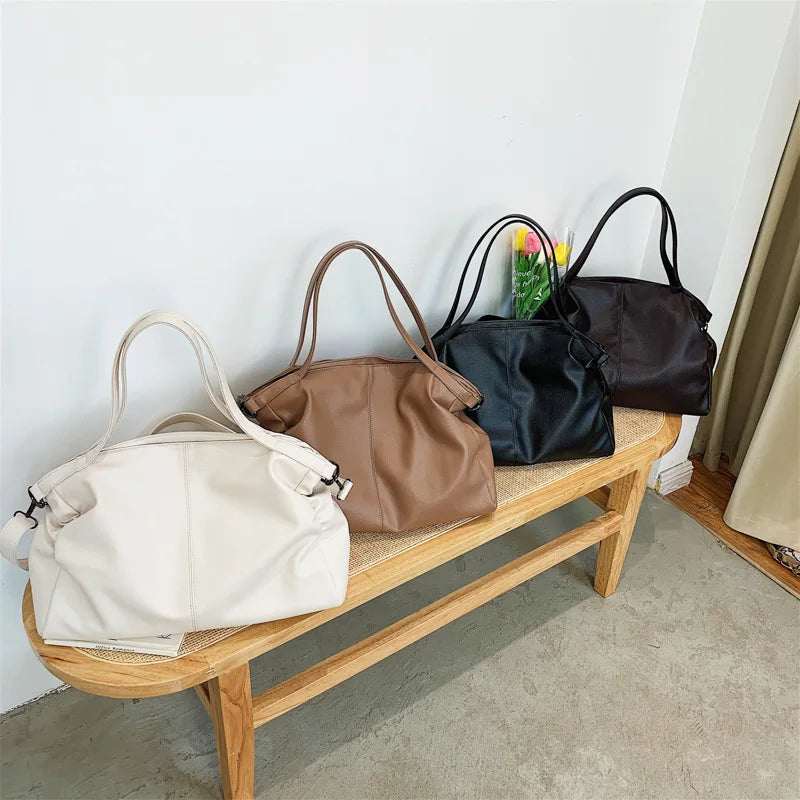 Big Black Tote Bags for Women Large Hobo Shopper Bag Roomy Handbag Quality Soft Leather Crossbody Bag Ladies Travel Shoulder Bag