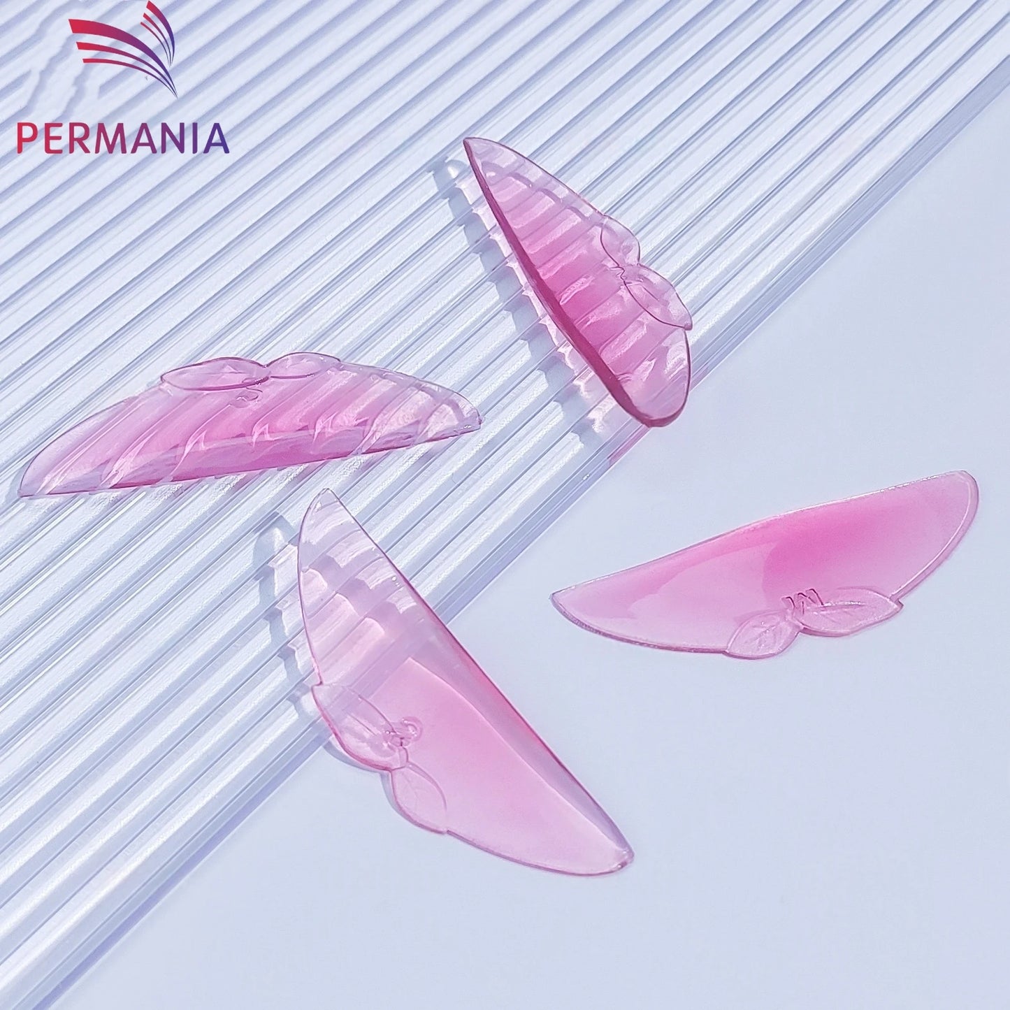 PERMANIA 2 Pairs C Curl Silicone Eyelash Perm Pads Sticky Lashes Rod Shield Lifting 3D Eyelash Curler Accessories Makeup Tool