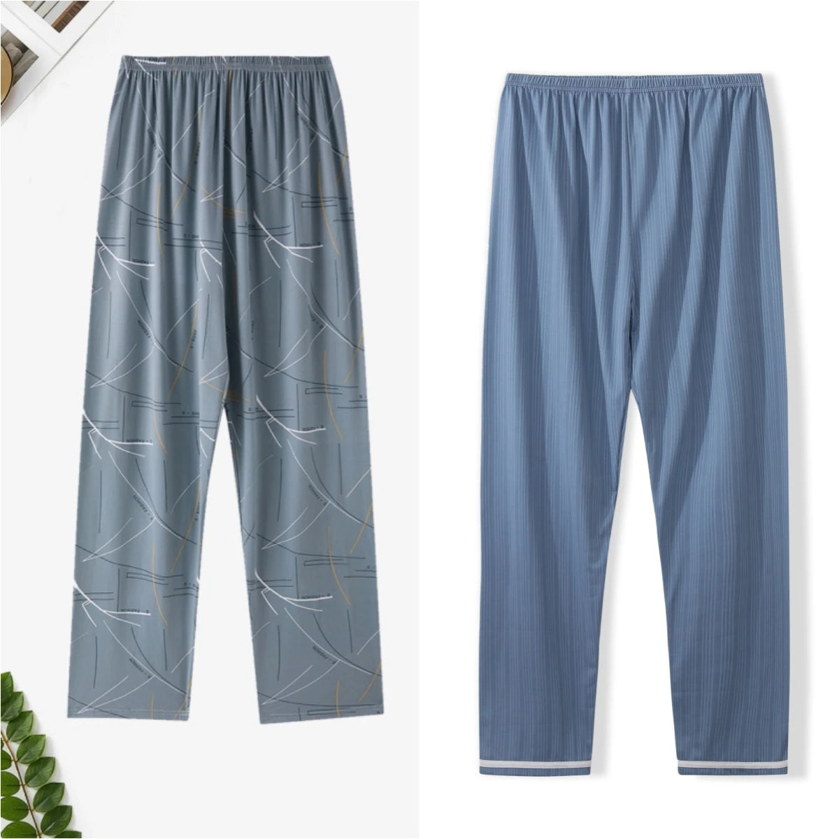 Pajama Pants Men's Spring and Autumn Loose Casual Trousers Home Pants Men's Home Pants Can Be Worn Outside