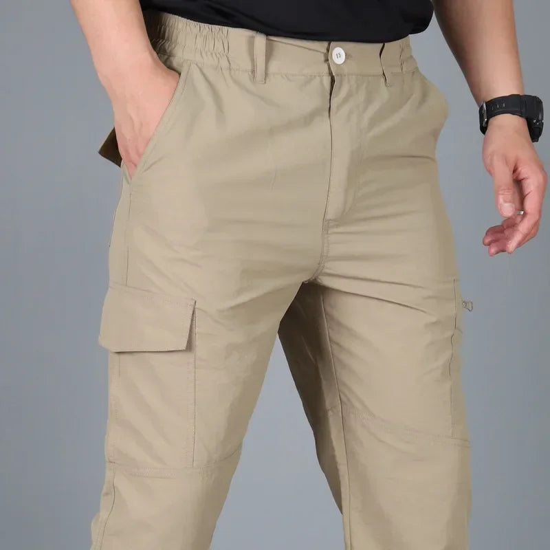 Summer Cargo Pants Men Army Military Tactical Jogger Trekking Hiking Mountain Work Tourism Trousers Streetwear