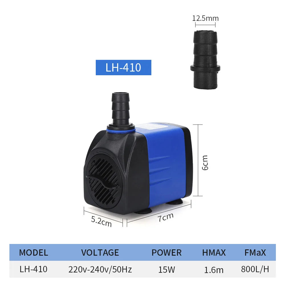 Multifunctional Submersible Pump Silent Small Water Pump Suitable  Aquariums Fish Tanks Rockeries Filtration Cycles Water Pumps