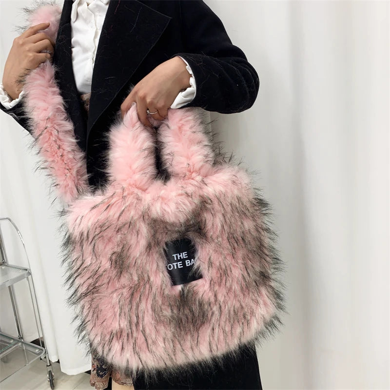 Large The Tote Bags for Women Winter Fashion New Shoulder Messenger Bag Female Designer Brand Sling Cross Handbags High Quality