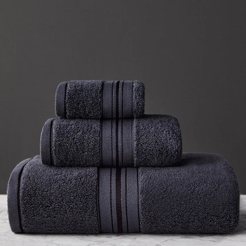 Egyptian Cotton Bath Towels Towels Combed Face Towels Set or Individually Suitable for Sports Travel Home Hotel and Bathroom Use