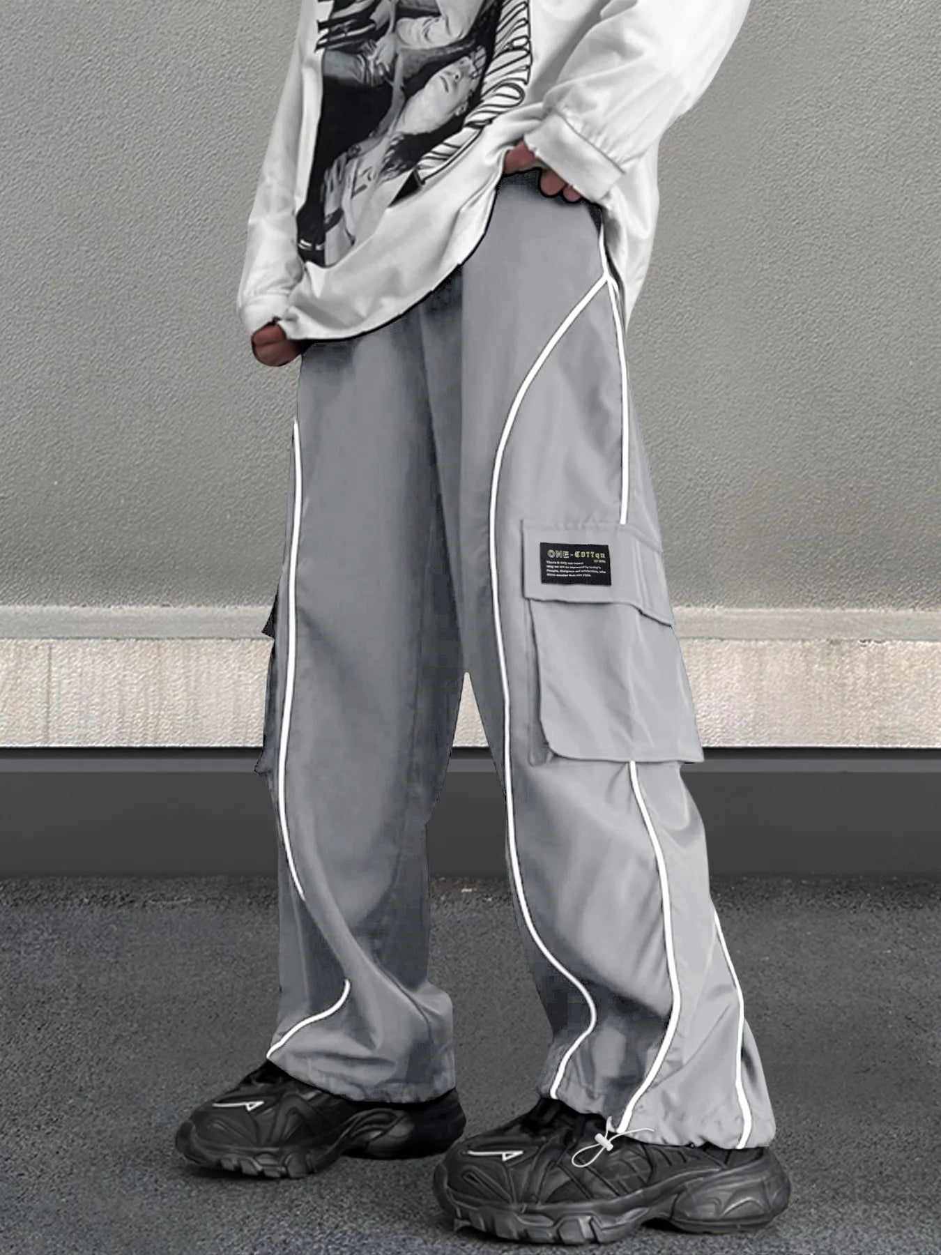 European and American Workwear Pants Men Summer New American Trendy Brand Fashion Loose Fit Casual Trousers