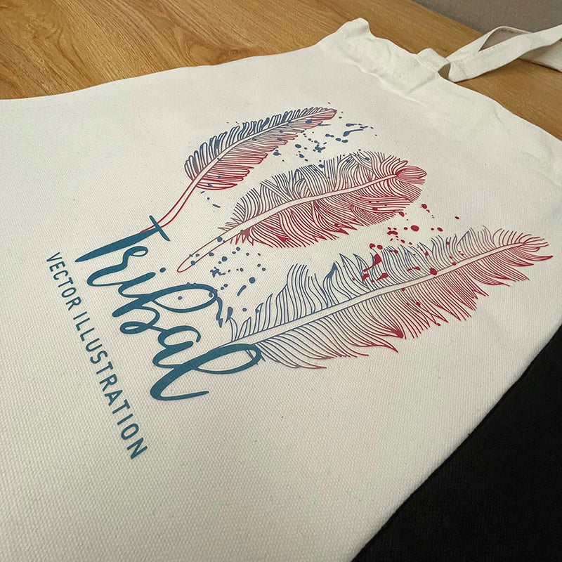 Women's Bag Cartoon Lady Bags New Handbags Man Tote Bag Eco Shopper Shopping Beach Cloth Canvas Handbag Shoulder Foldable the
