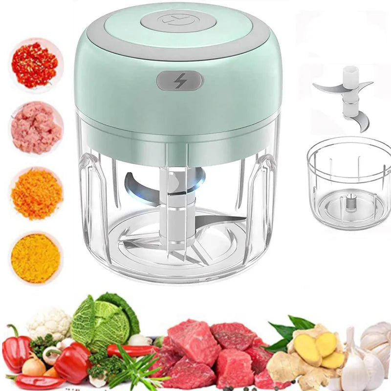 Automatic Electric Garlic Crusher Speedy Blender Usb Portable 250Ml Garlic Chopper Mini Cordless Food Chopper For Home Use