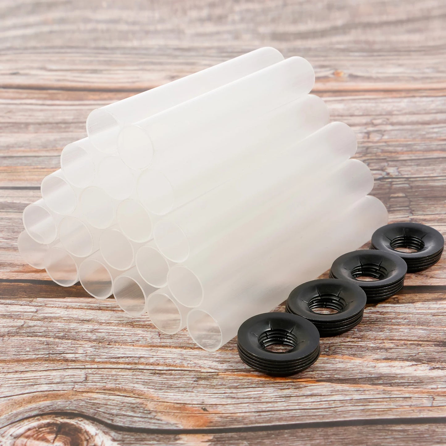 20PCS/Set Garage Door Hinge Quiet Roller Sleeves Roller Shaft gaskets Compatible with New Rollers or Rollers with Clean Stems