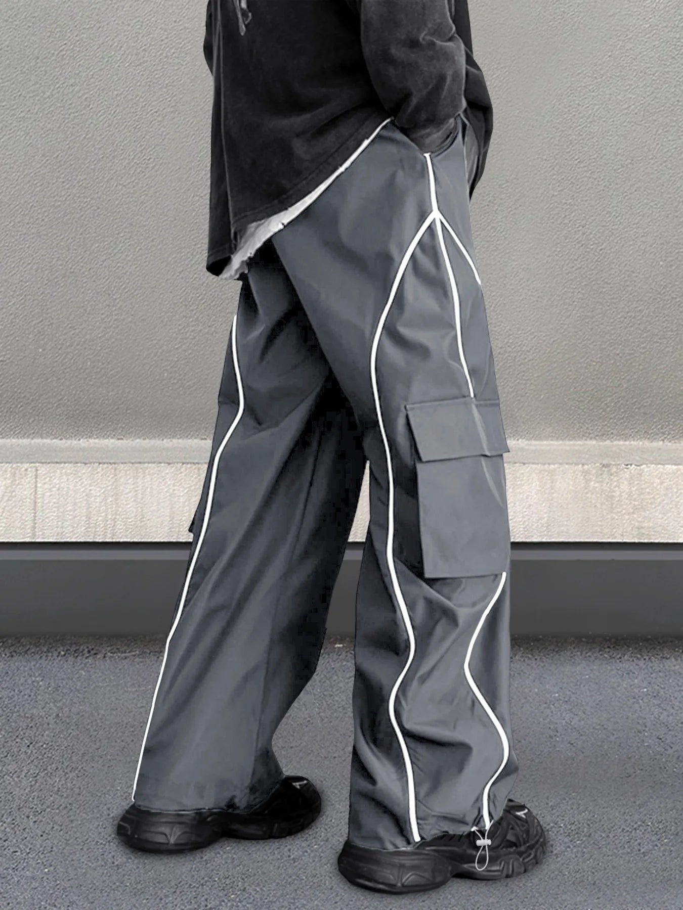 European and American Workwear Pants Men Summer New American Trendy Brand Fashion Loose Fit Casual Trousers