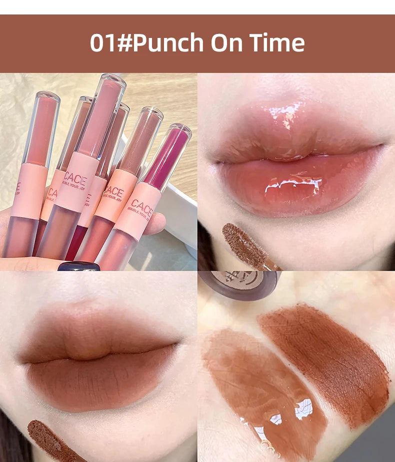 6 Colors Sexy Red Liquid Lipstick Moisturizing Lip Glaze Tint Long Lasting Matte Lip Mud Waterproof Velvet Lipstick Lips Makeup