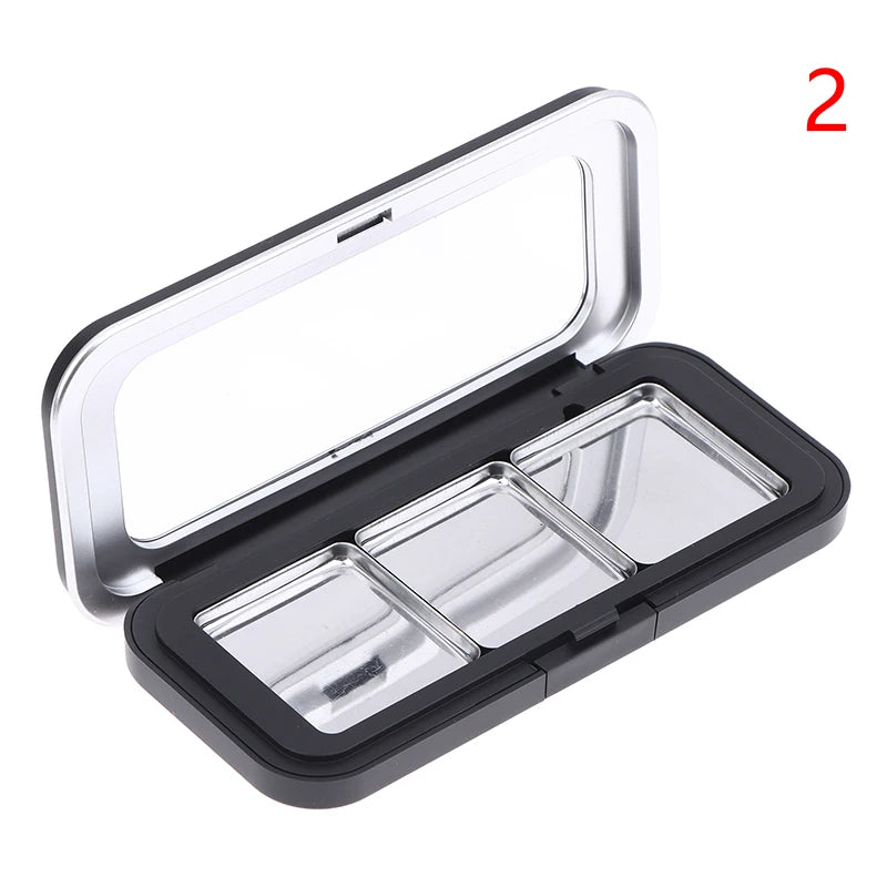 Refillable Magnetic Eyeshadow Palette Empty Black Clear Makeup Storage Case DIY Cosmetic Container for Lipstick Foundation Blush