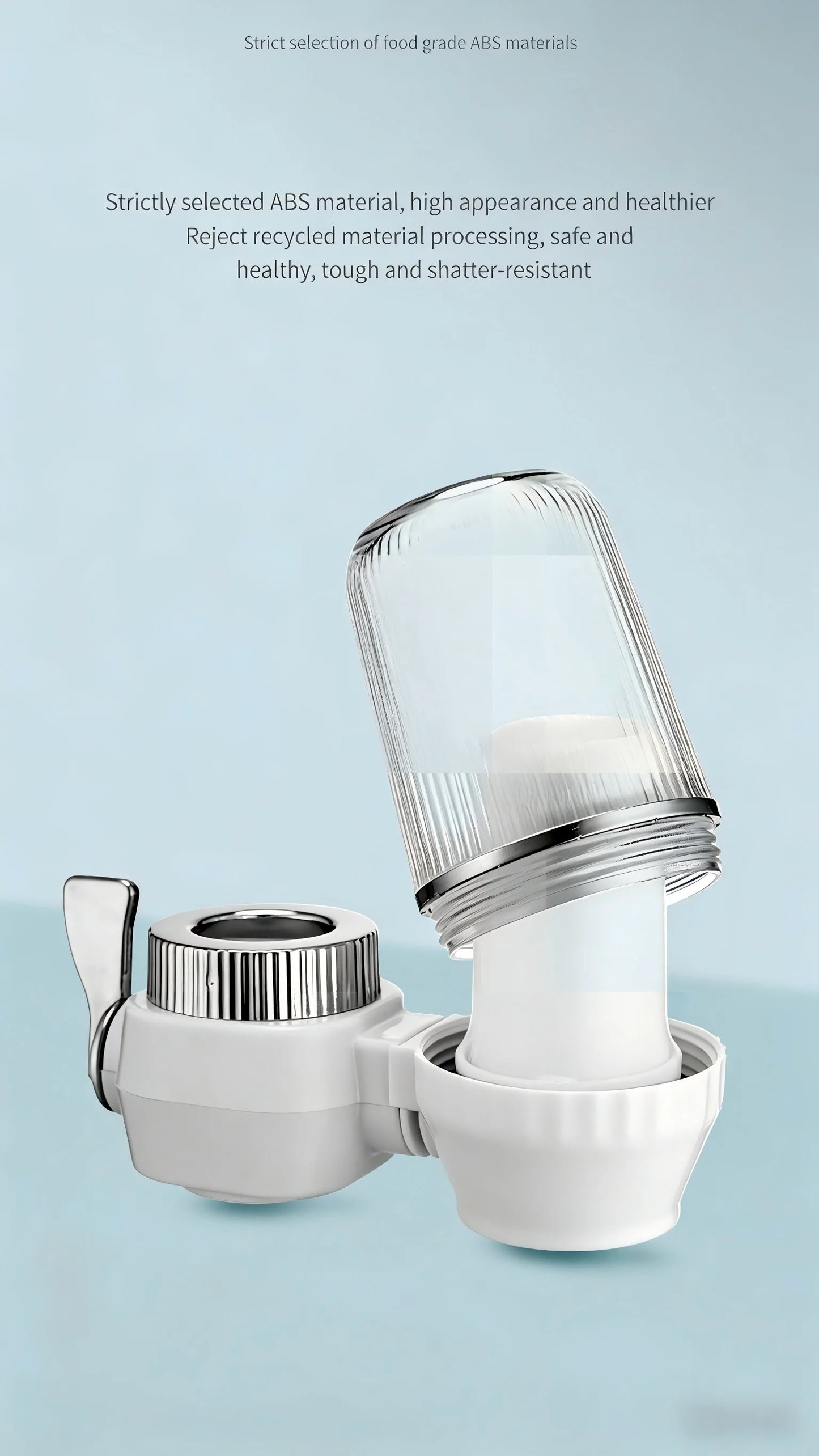 Faucet Tap Water Filter Purifier Removable Washable Filter Small Physical Filtering For Home Kictchen