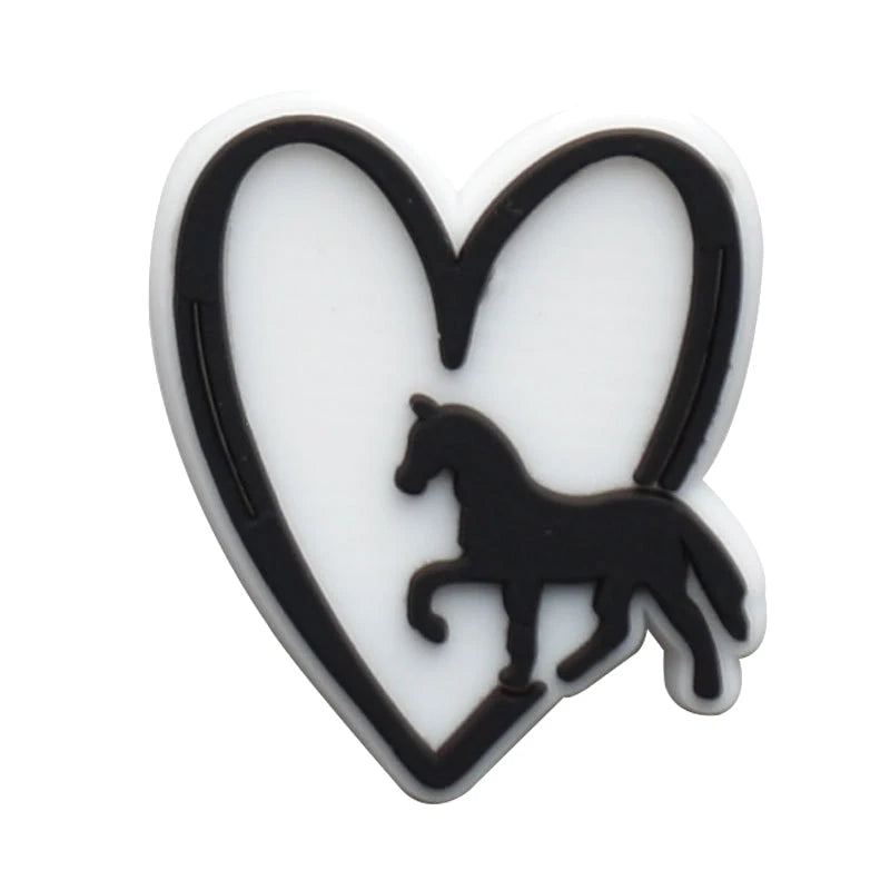 Horse Racing Shoe Charms for Crocs Accessories Clogs Pins Women Badges Girls Jeans Kids Decorations Buckle Shoes Accessories