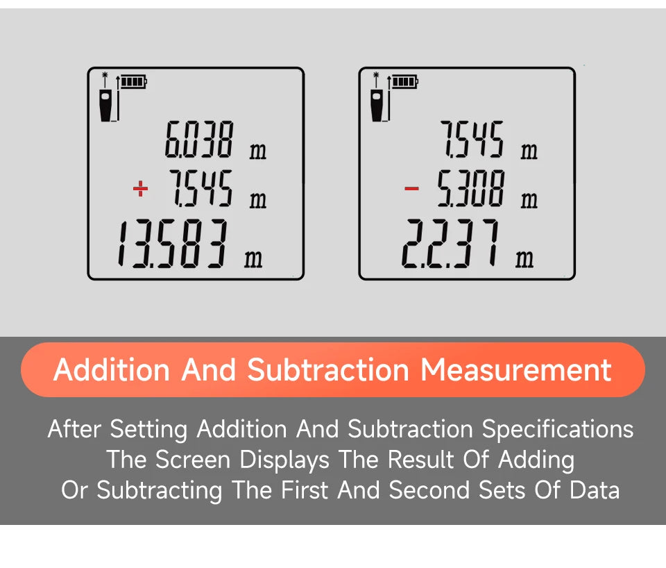 Aicevoos Digital Laser Rangefinder 50M 70M 100M 120M Laser Distance Meter Trena Laser Tape Measure Roulette Range Finder