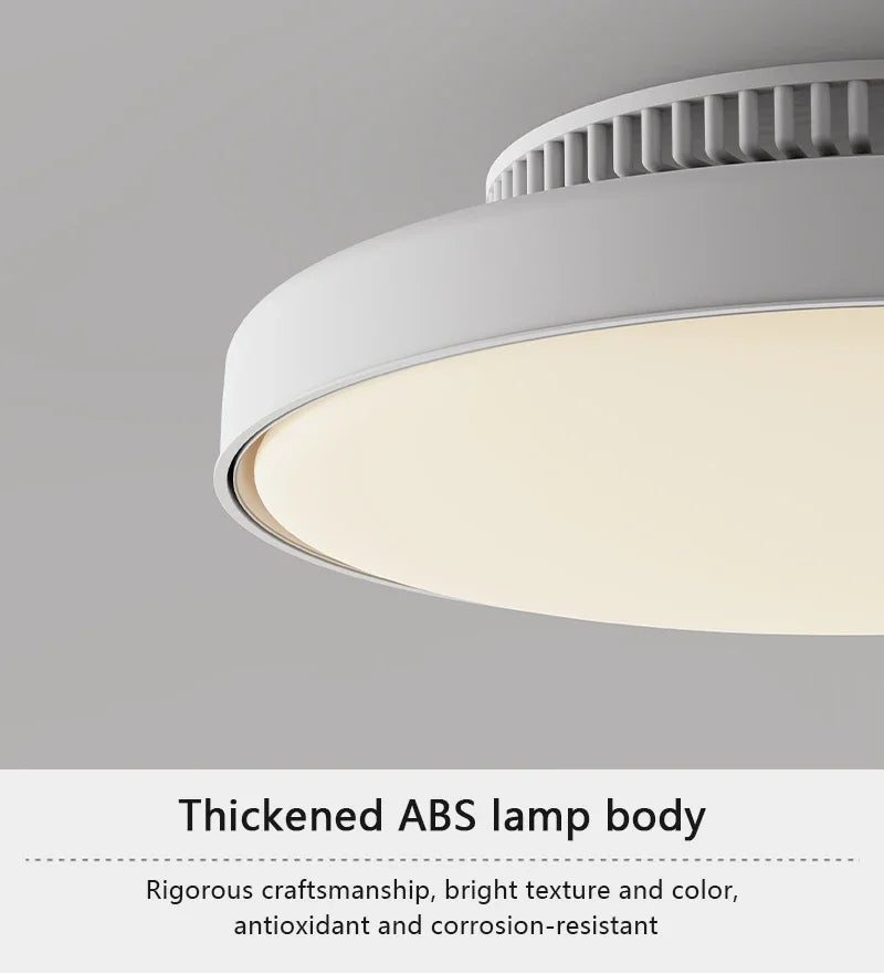 Modern Silent Living Room Bedroom Kitchen Office Ceiling Light  Ceiling Fan Light Flush Mount Bladeless Fan Lamp Remote Control