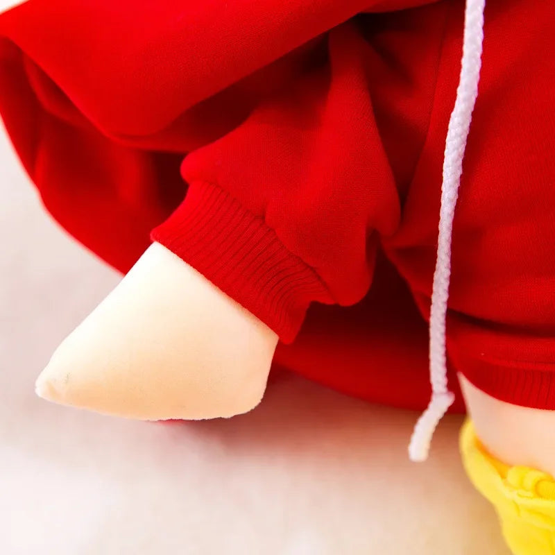 26-70cm Anime Crayon Shin-chan Doll Plush Red Blue Hoodies Detachable Collection Kawaii Stuffed Toys Dolls Bedroom Decoration