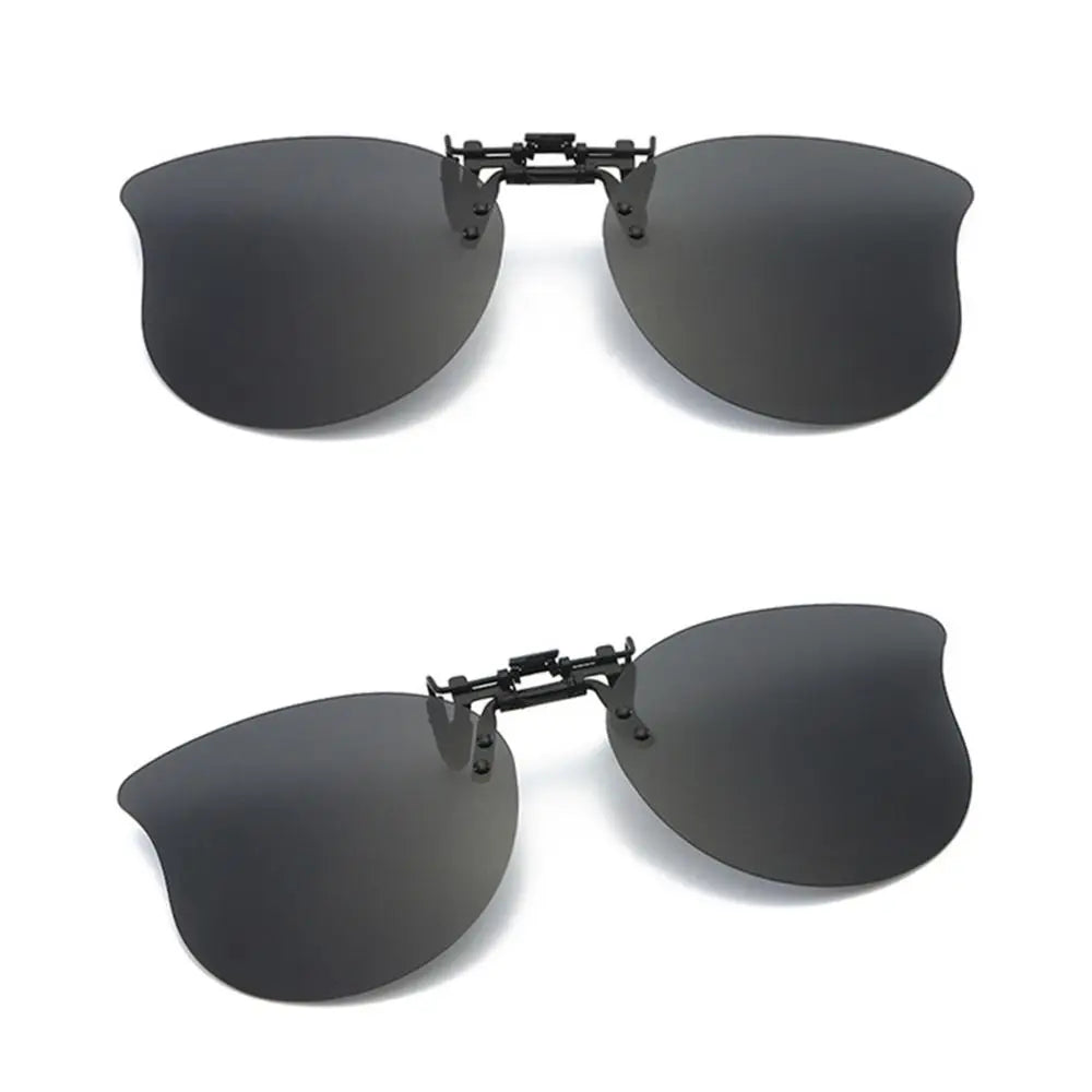 Polarized Clip On Sunglasses Over Prescription Glasses Ultra-Light UV400 Flip Up Sun Glasses Cat Eye Convenient Shades
