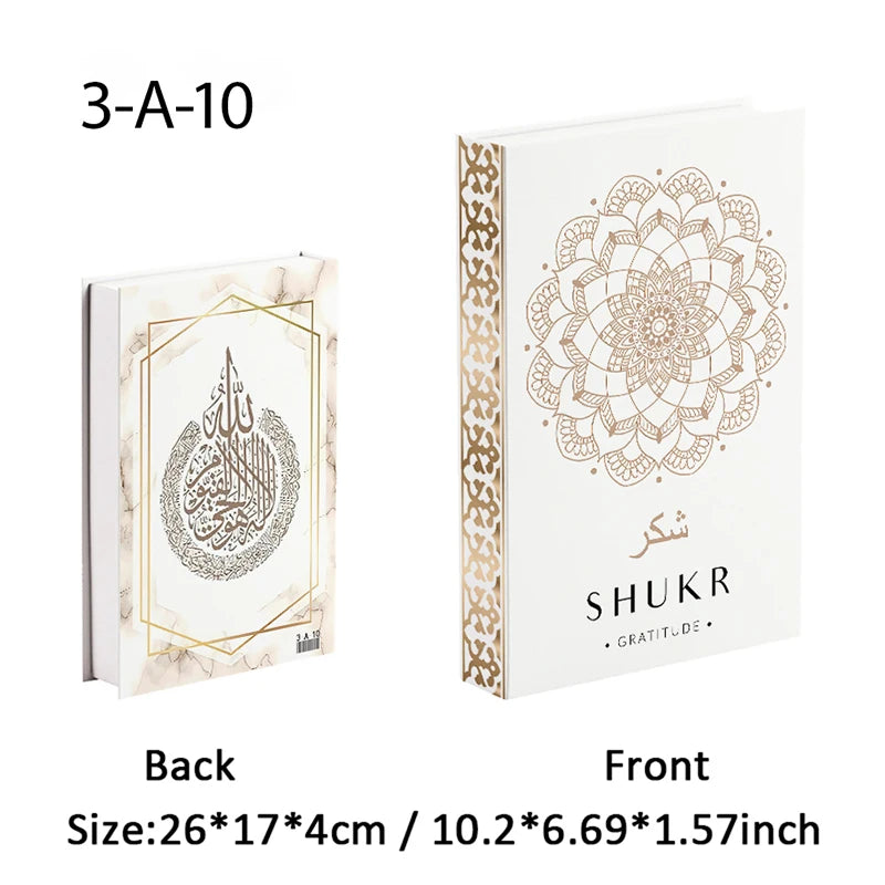 Islamic Fake Book Storage Box Luxury Decorative Books Kaaba Mosque Muslims Moroccan Coffee Table Home Bedroom Ramadan Decor 2026