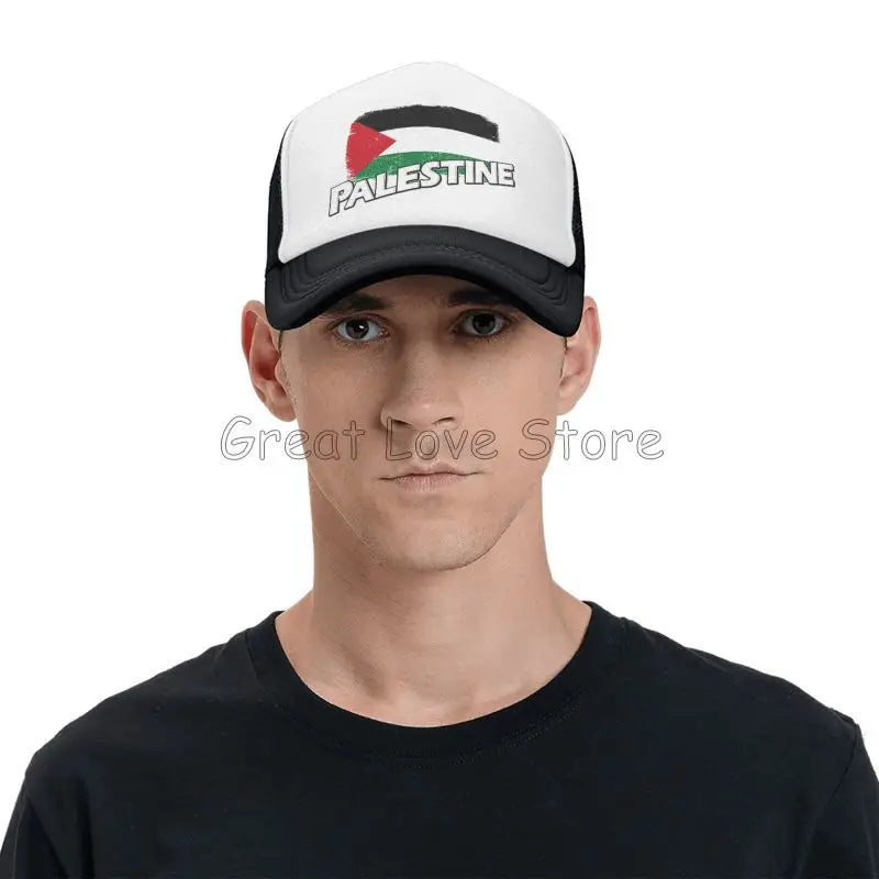 Palestine Flag Baseball Caps Breathable Mesh Cap for Women Men Summer Outdoor Casual Sun Protection Hat Adjustable Snapback Hat